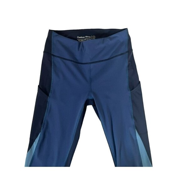 Outdoor Voices Women's Sz S Blue Tri Color SuperForm Leggings - Picture 3 of 8